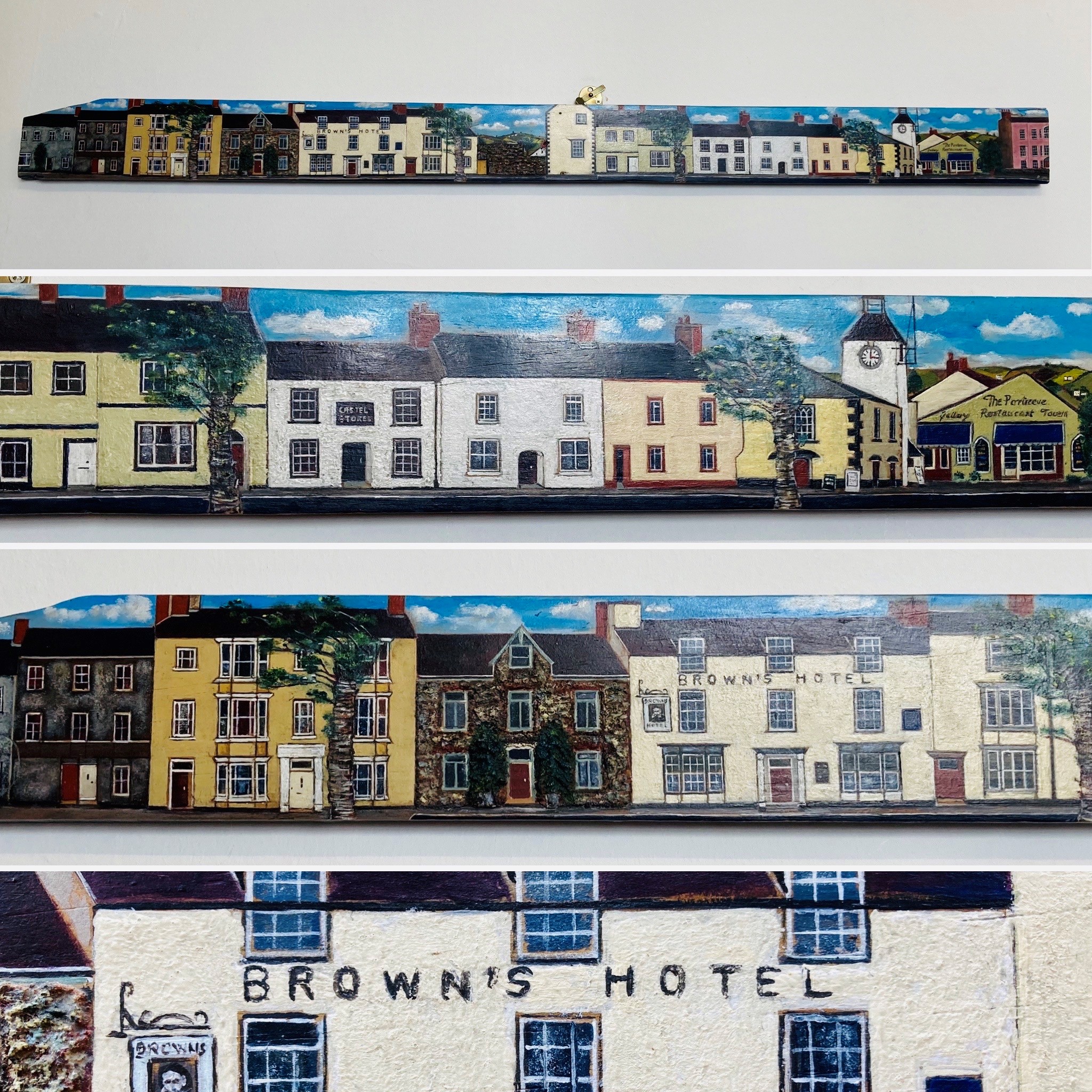 High Street Laugharne Llif Wardiau